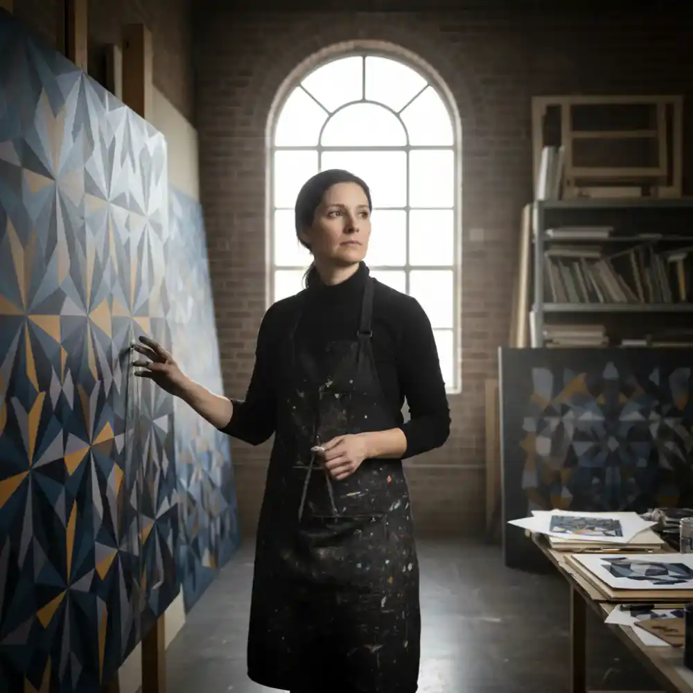 Resident artist specializing in geometric patterns